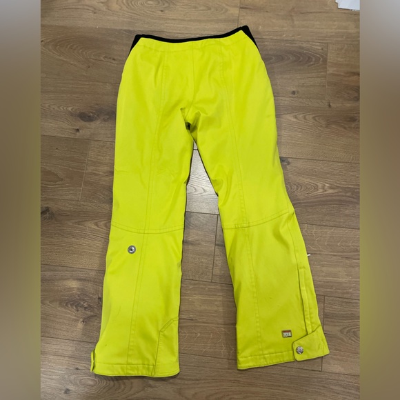 Spyder XTL Thinsulate Winger Snow Ski Pants Neon Green Women Size 8 - Picture 7 of 12
